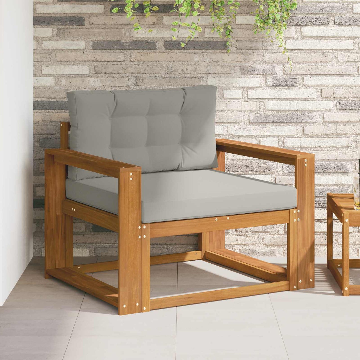 Udendørs Mellem Sofa Naturfarvet