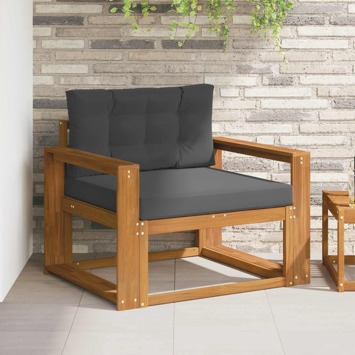 Udendørs Mellem Sofa Naturfarvet