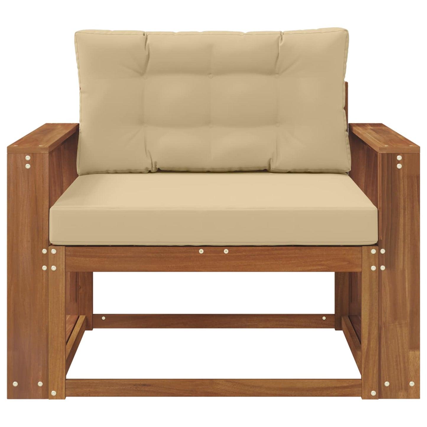Udendørs Mellem Sofa Naturfarvet