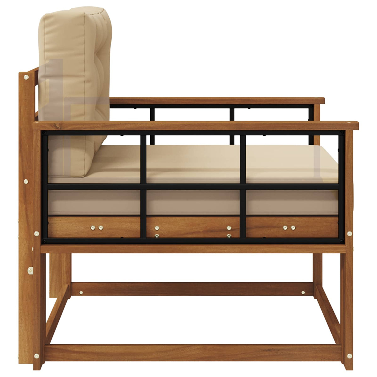 Udendørs Mellem Sofa Naturfarvet
