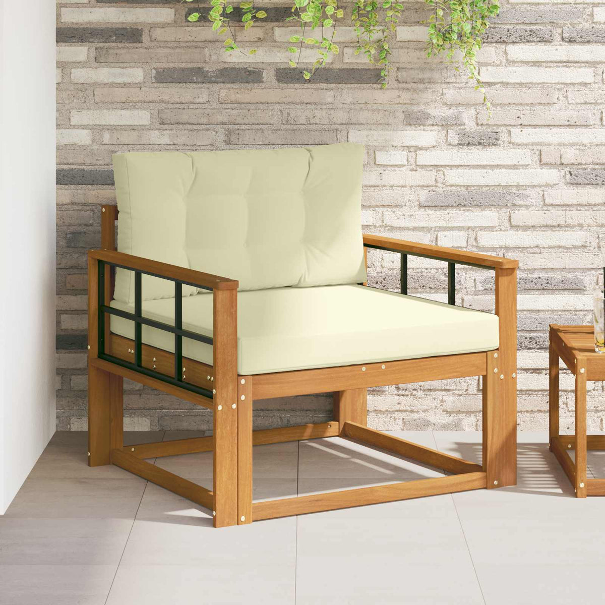 Udendørs Mellem Sofa Naturfarvet