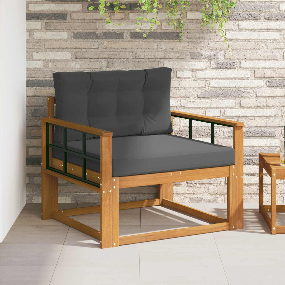 Udendørs Mellem Sofa Naturfarvet