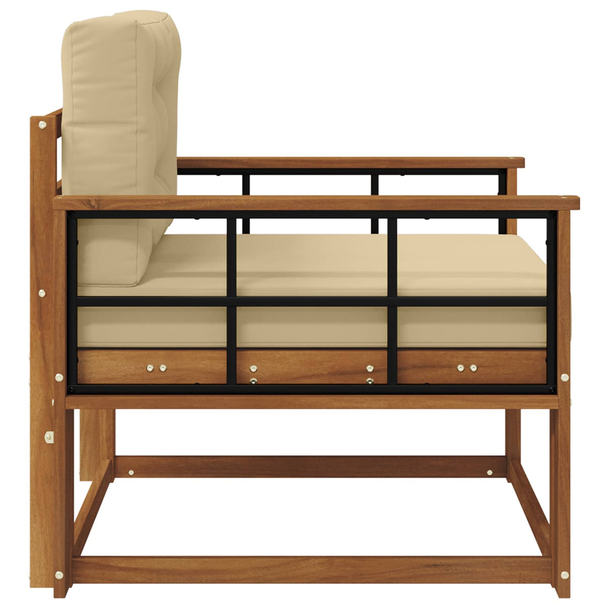 Udendørs Mellem Sofa Naturfarvet