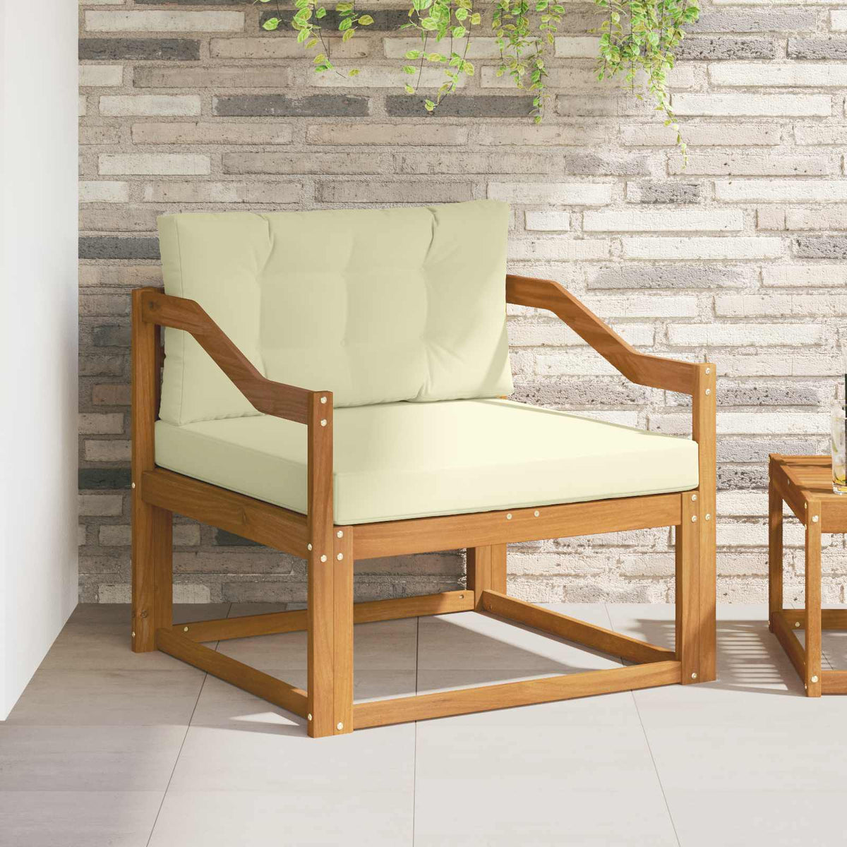 Udendørs Mellem Sofa Naturfarvet