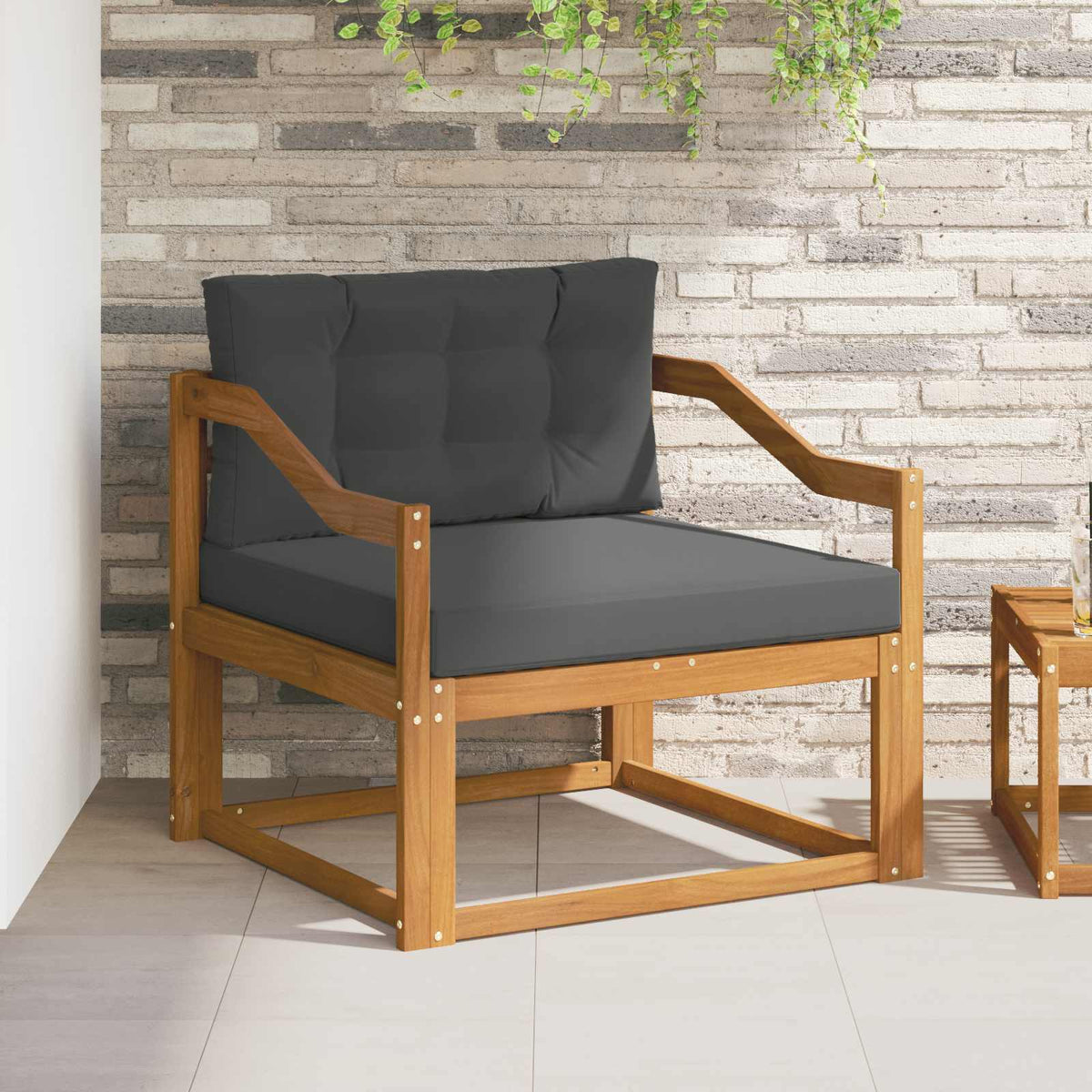 Udendørs Mellem Sofa Naturfarvet