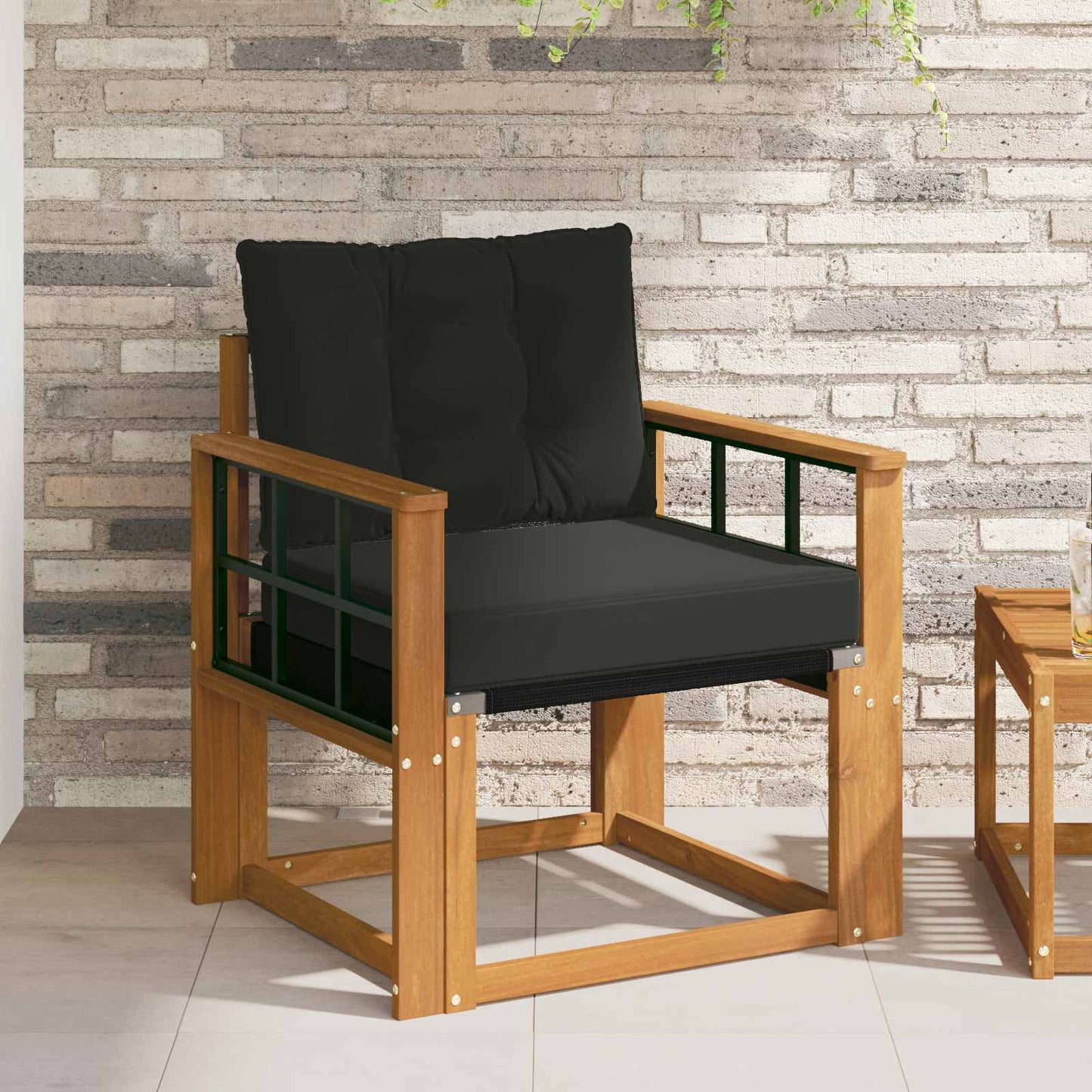 2 Stk Udendørs sofa Massivt Akacietræ Naturfarvet