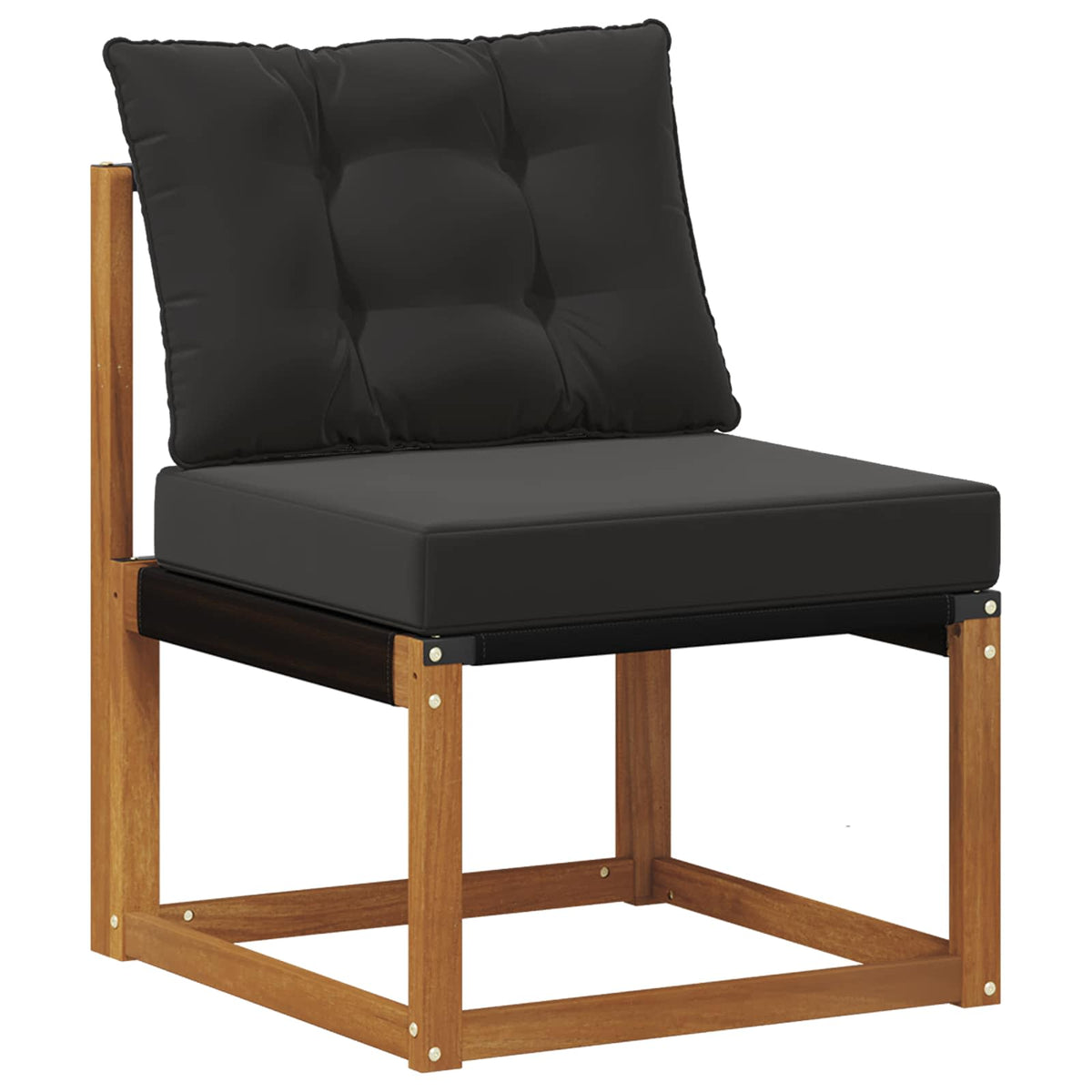 2 Stk Udendørs sofa Massivt Akacietræ Naturfarvet