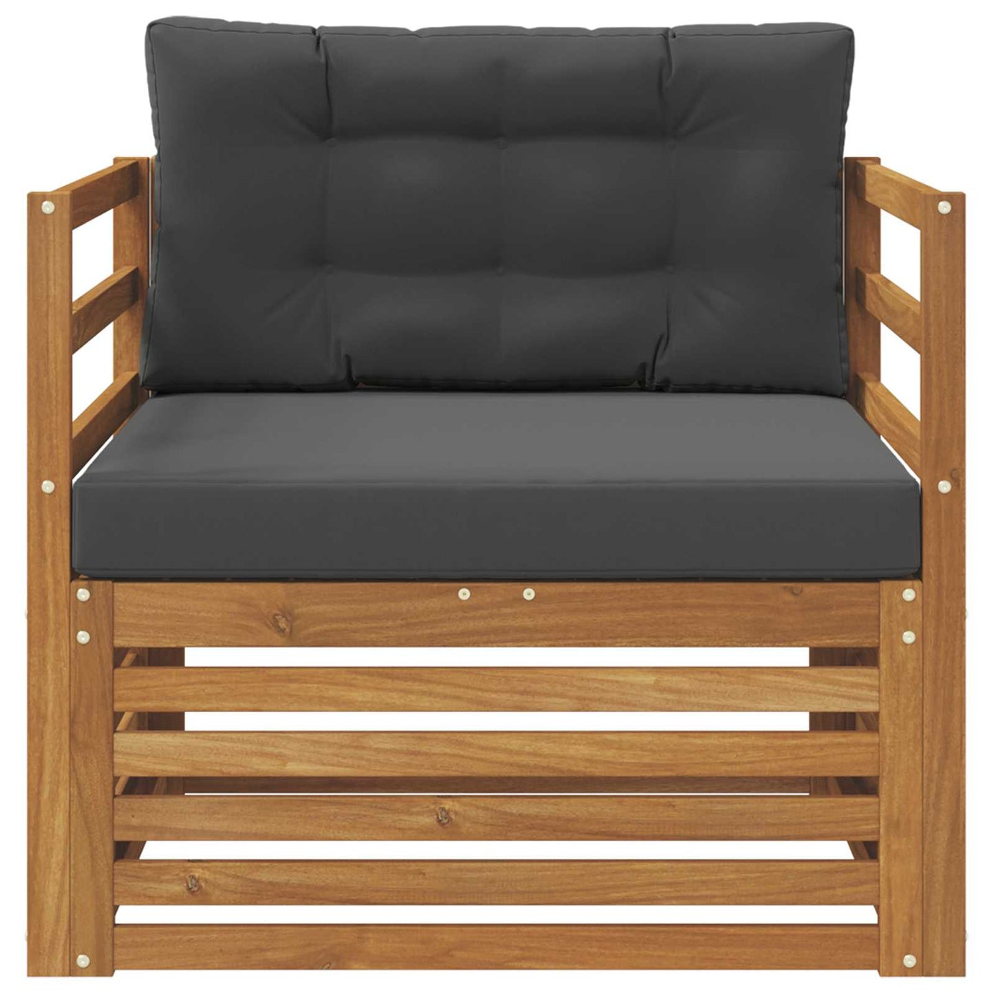Udendørs sofa Soli Akacietræ og polyester Naturlig og Antracit