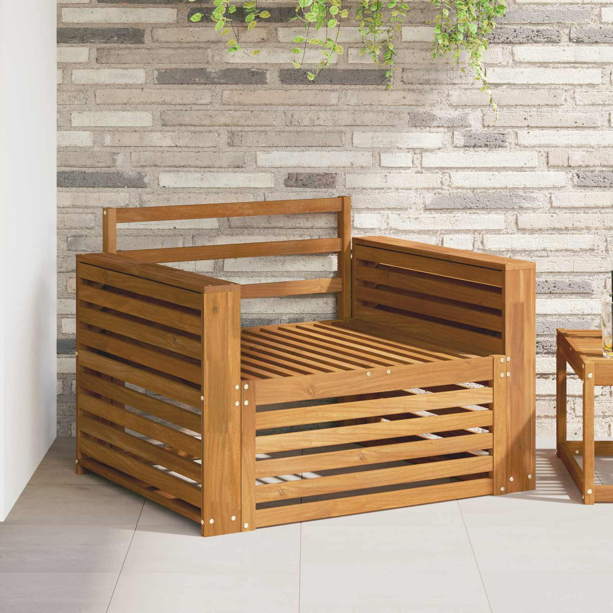 2 stk. Udendørs sofa Naturfarvet