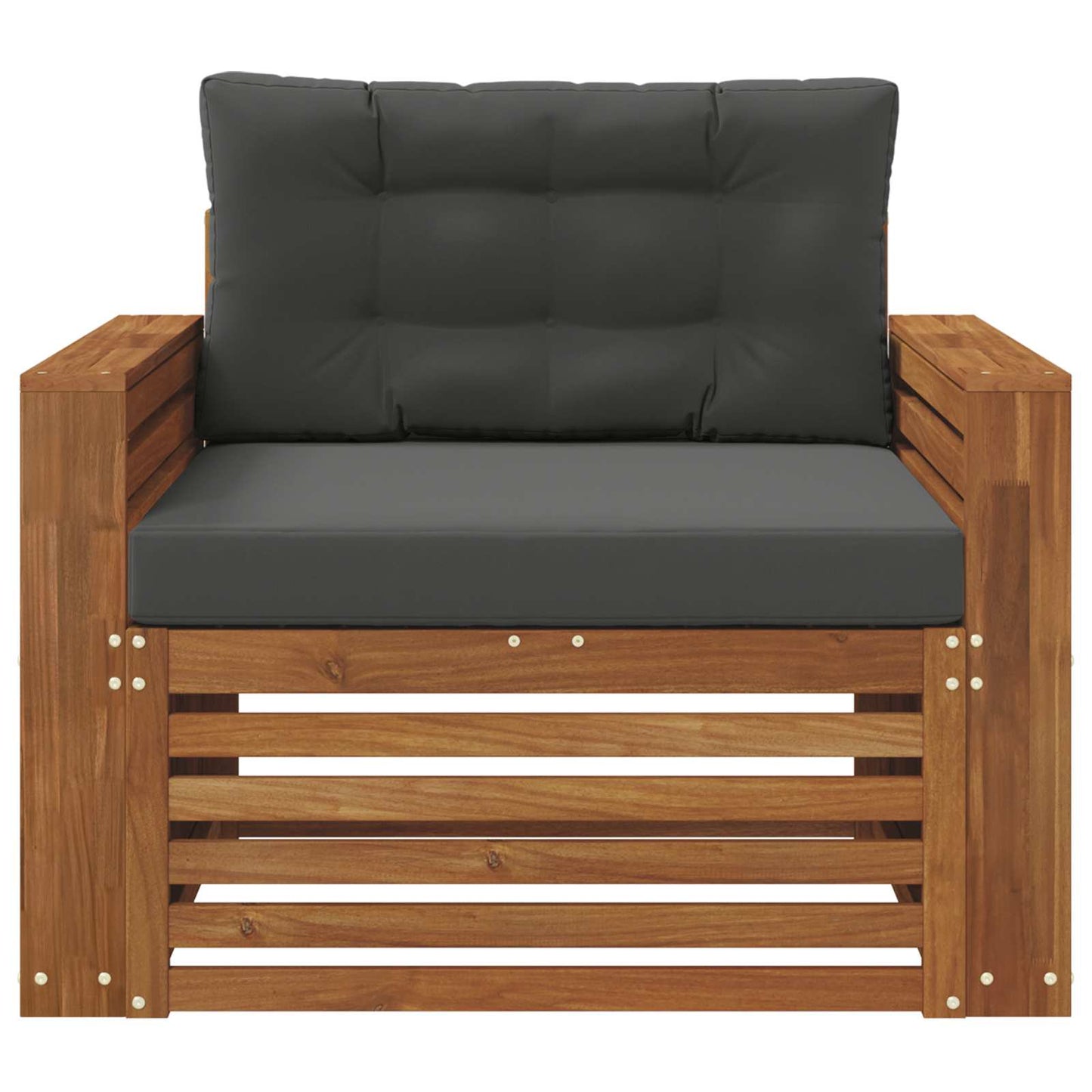 Udendørs sofa Soli Akacietræ og polyester Naturlig og Antracit