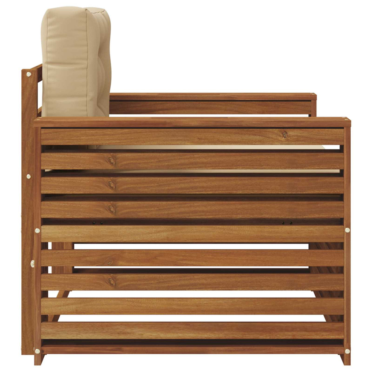 Udendørs sofa Soli Akacietræ og polyester Naturlig og Beige