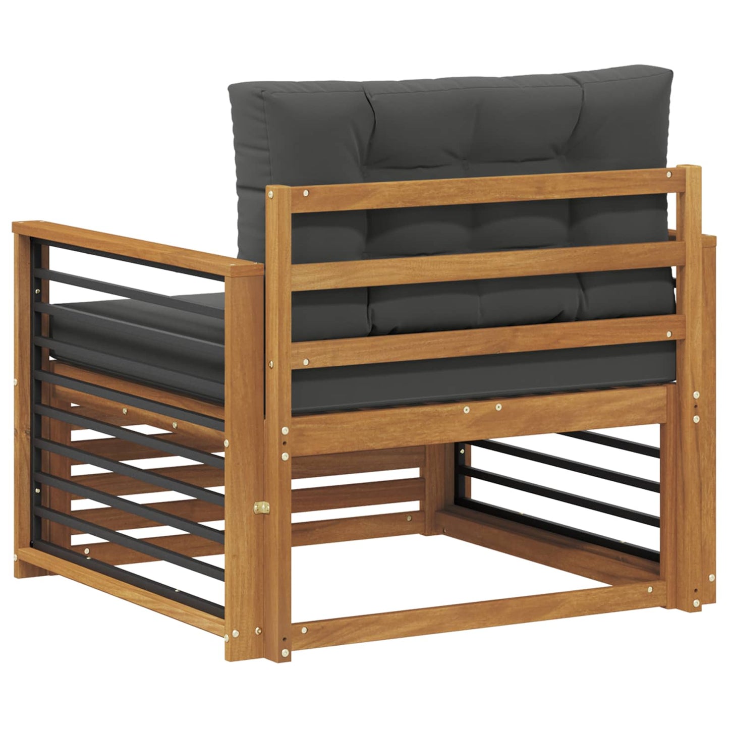 Udendørs sofa Soli Akacietræ og polyester Naturlig og Antracit