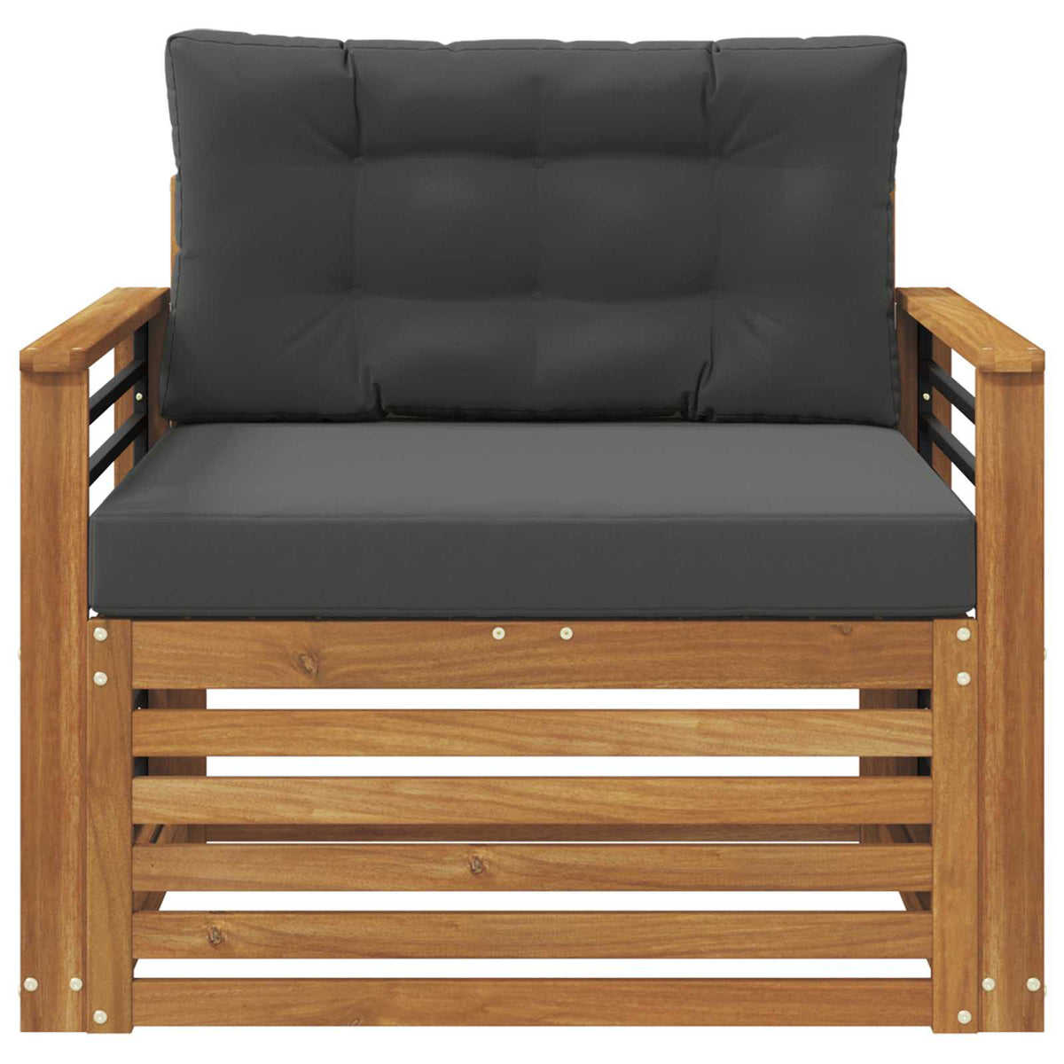 Udendørs sofa Soli Akacietræ og polyester Naturlig og Antracit