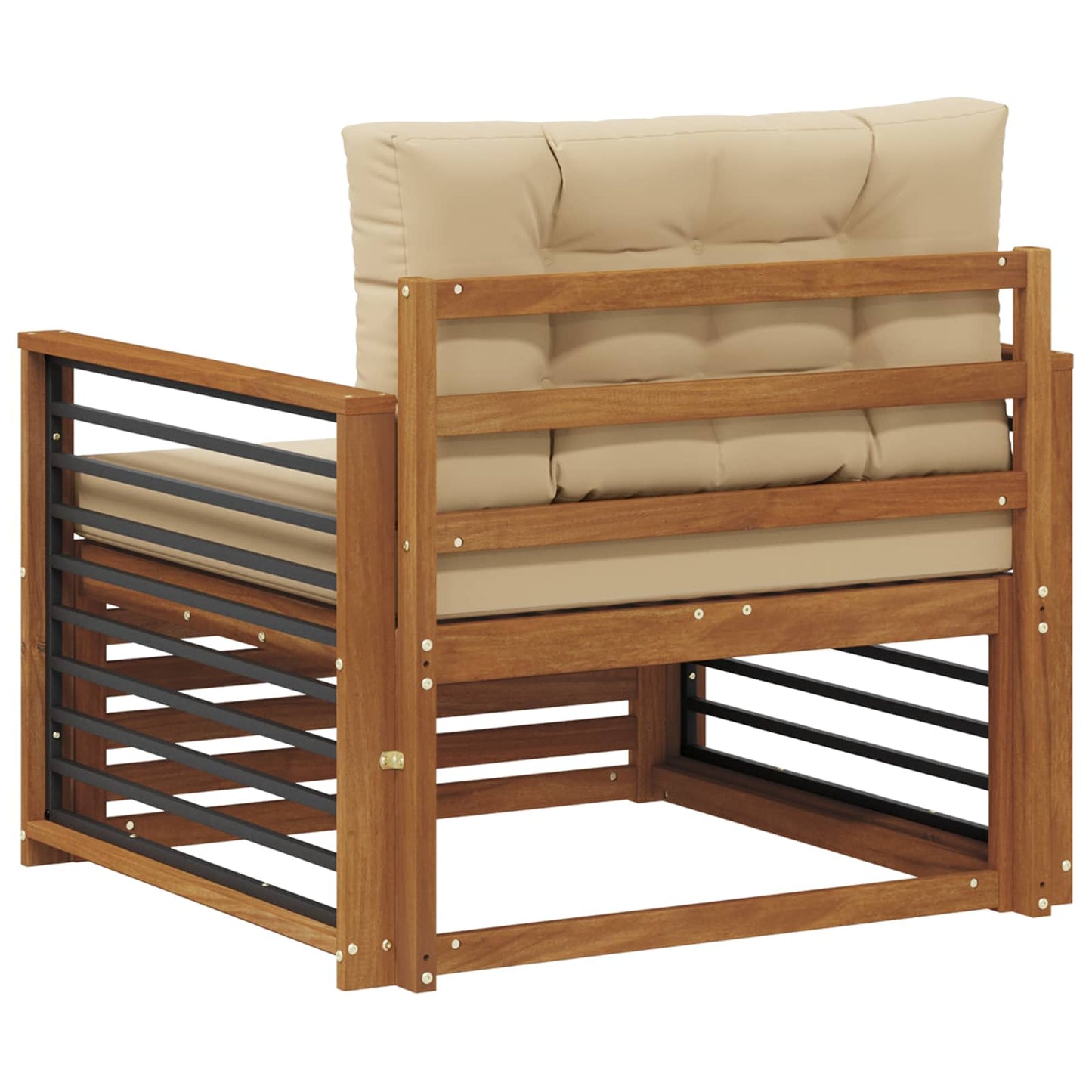 Udendørs sofa Soli Akacietræ og polyester Naturlig og Beige
