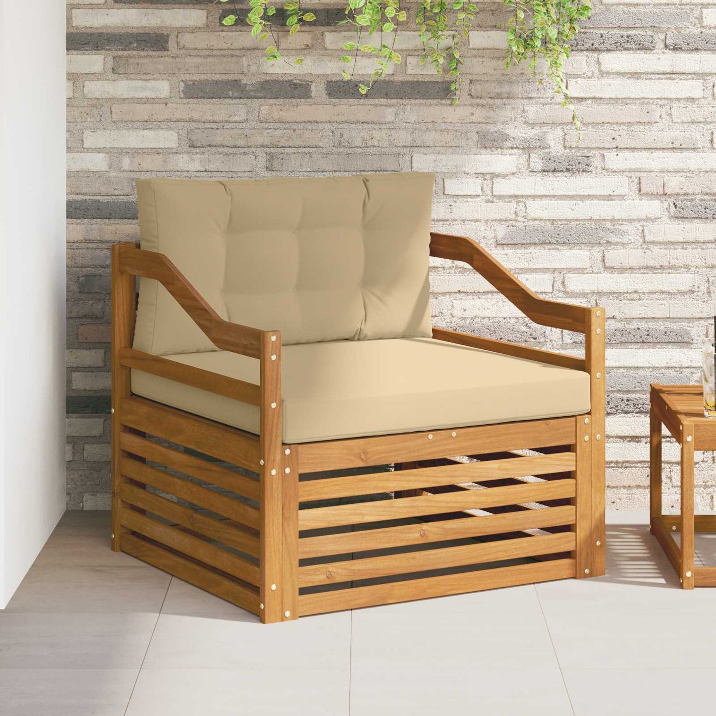 Udendørs sofa Naturlig og Beige
