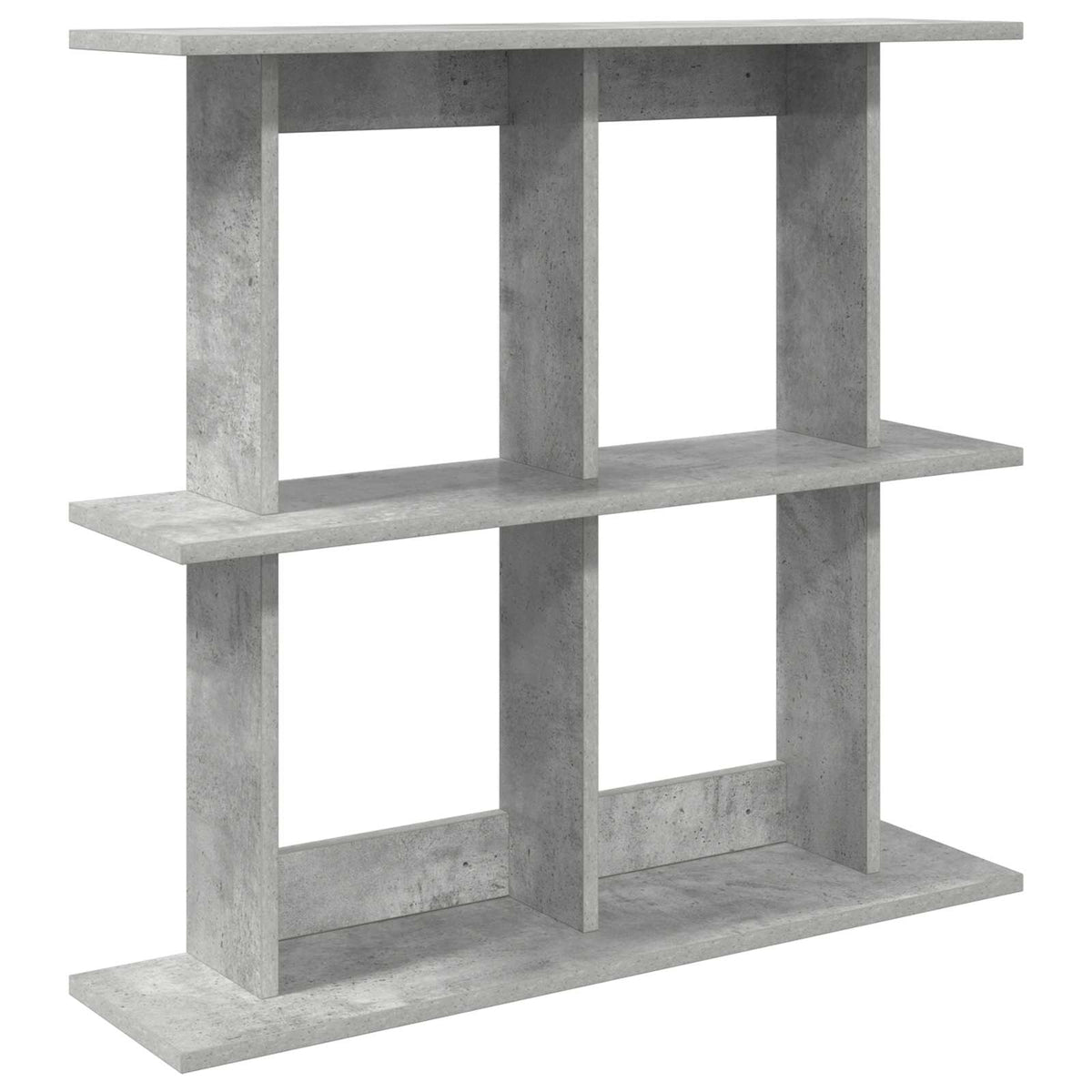 Væghylde Vægmonteret Betongrå 100 x 20 x 75 cm Konstrueret træ