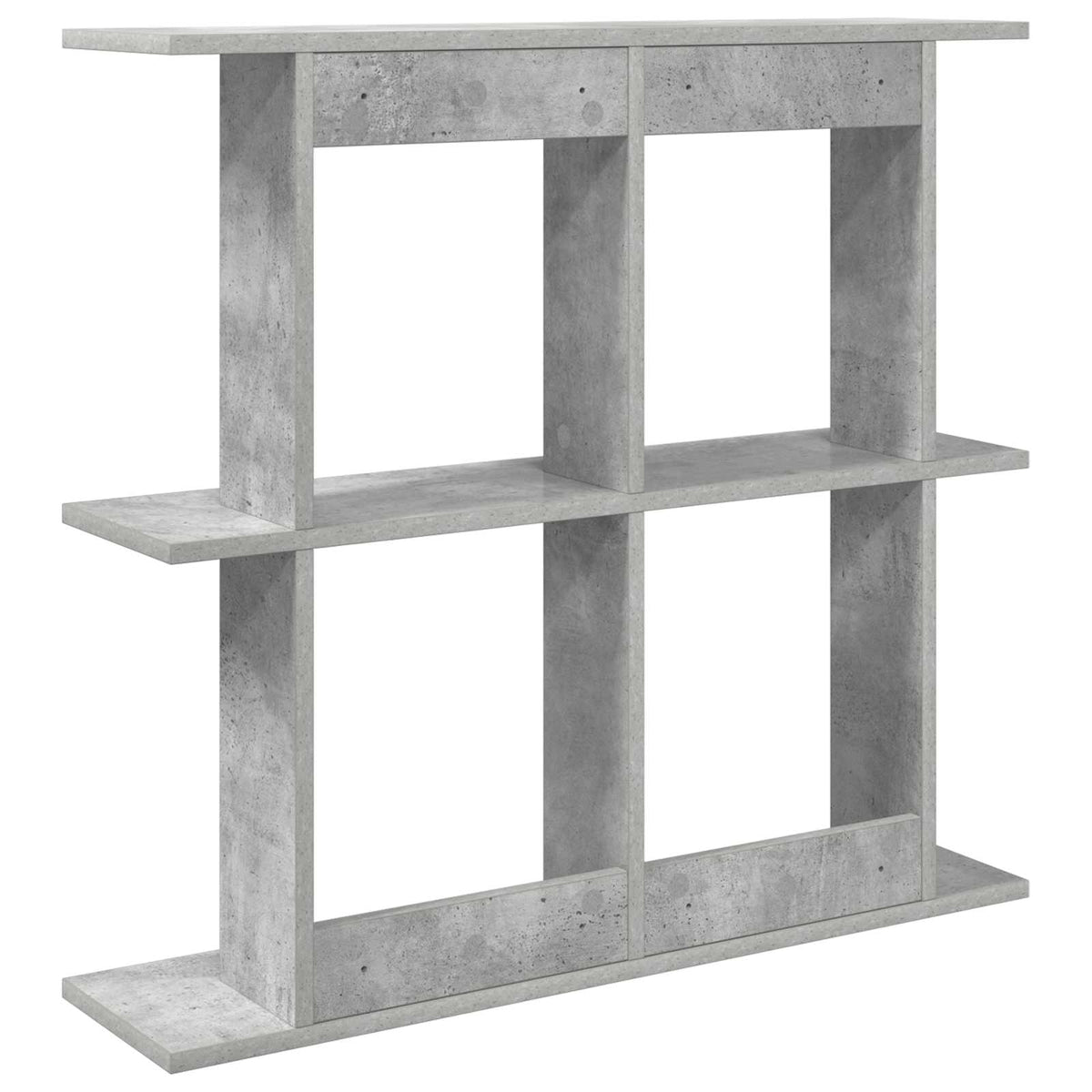 Væghylde Vægmonteret Betongrå 100 x 20 x 75 cm Konstrueret træ