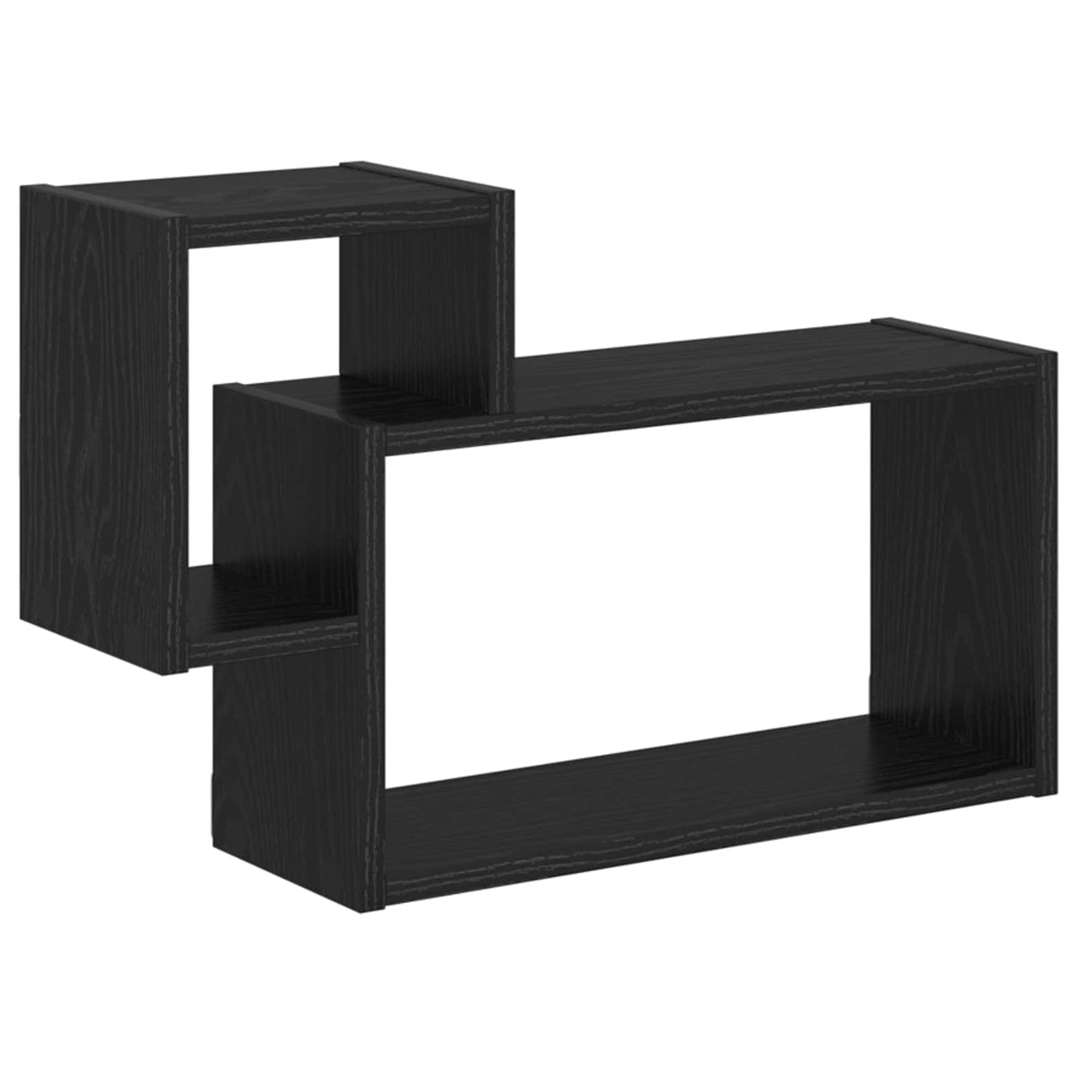 Væghylde Vægmonteret Sort eg 55 x 15 x 35 cm Konstrueret træ