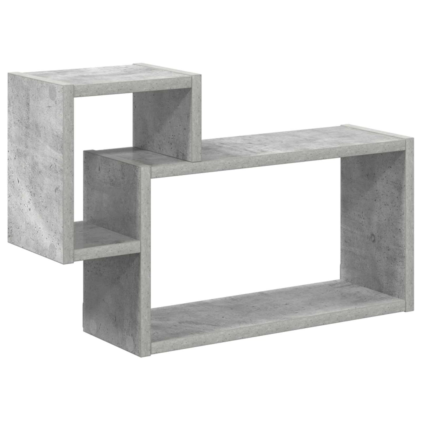 Væghylde Vægmonteret Betongrå 55 x 15 x 35 cm Konstrueret træ