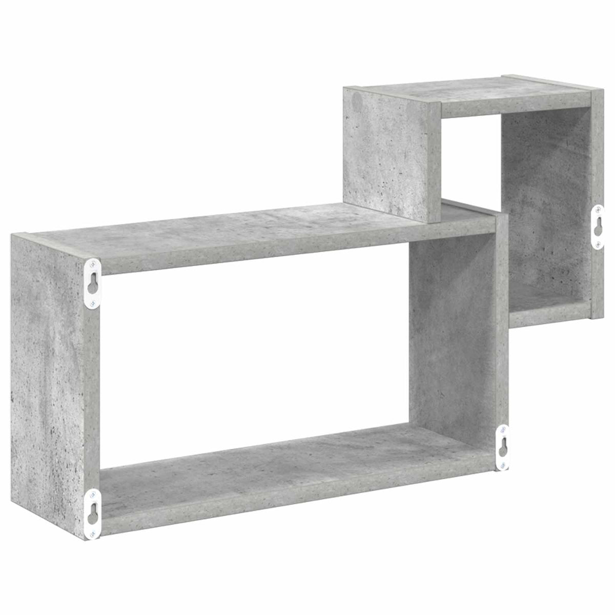 Væghylde Vægmonteret Betongrå 55 x 15 x 35 cm Konstrueret træ