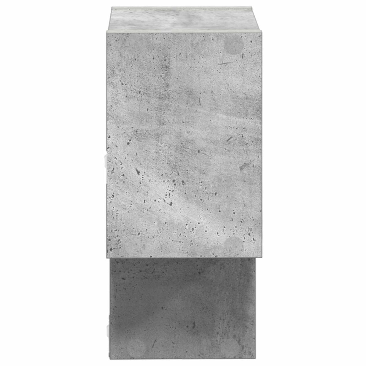 Væghylde Vægmonteret Betongrå 55 x 15 x 35 cm Konstrueret træ