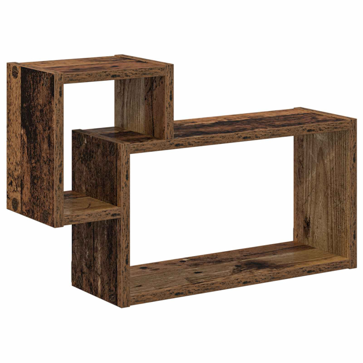 Væghylde Vægmonteret Gammelt træ 55 x 15 x 35 cm