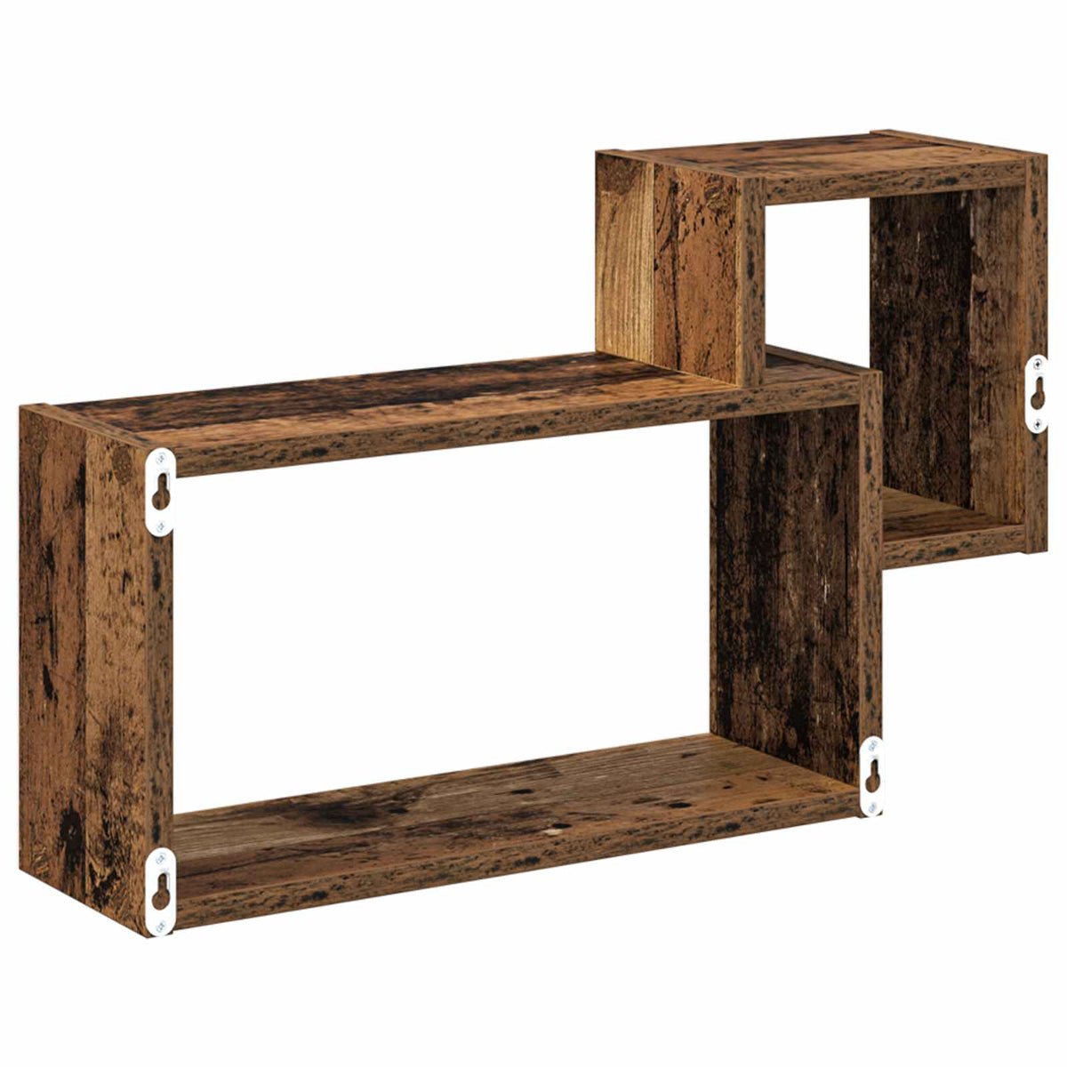 Væghylde Vægmonteret Gammelt træ 55 x 15 x 35 cm