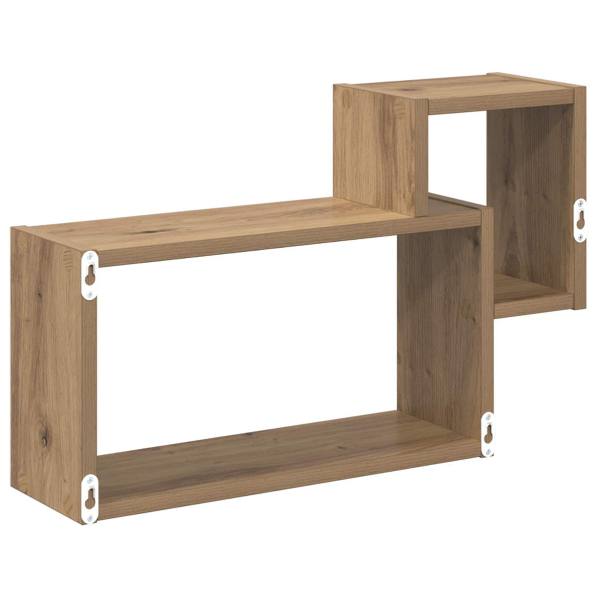 Væghylde Vægmonteret Artisan-eg 55 x 15 x 35 cm Konstrueret træ