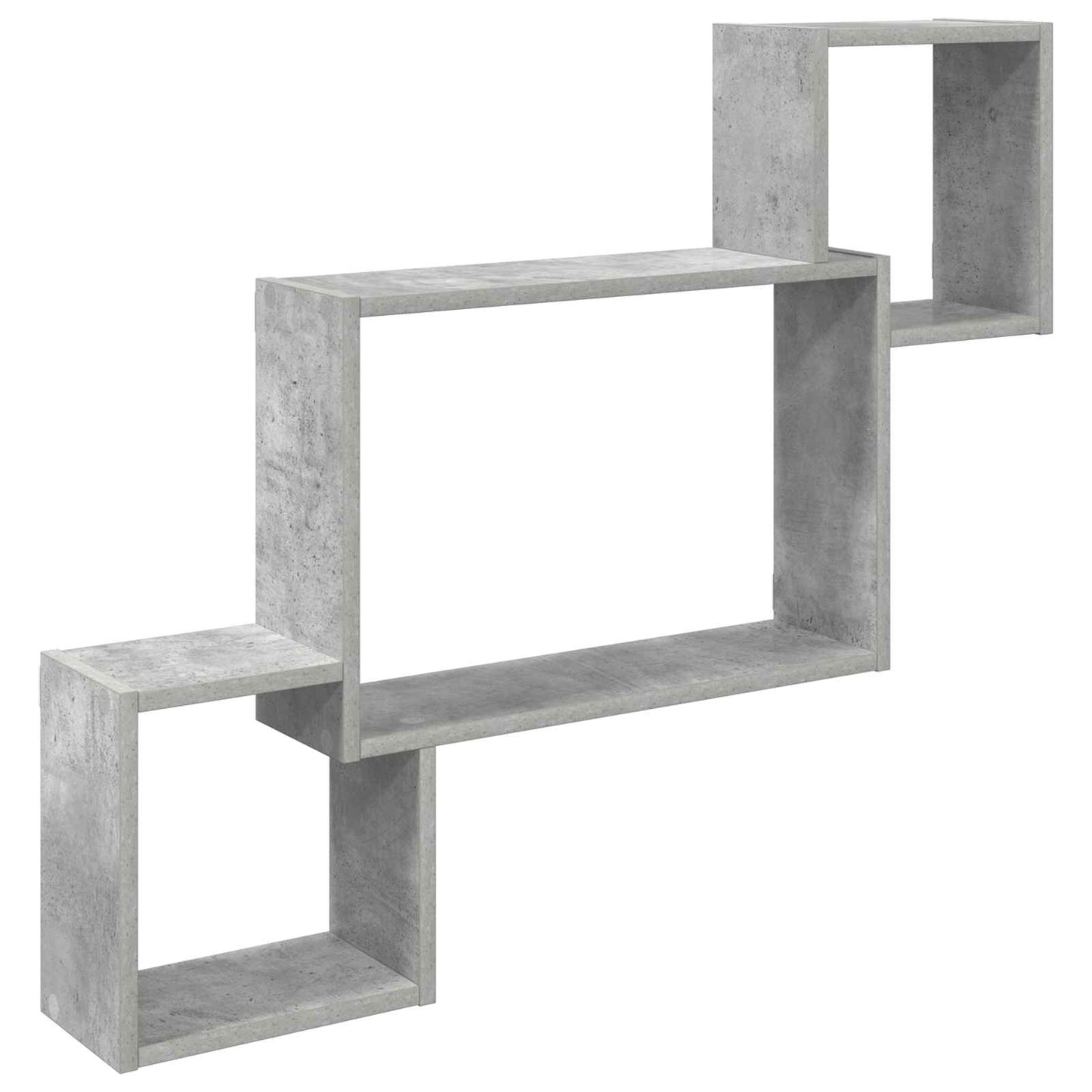 Væghylde Vægmonteret Betongrå 91,5 x 15 x 76 cm Konstrueret træ