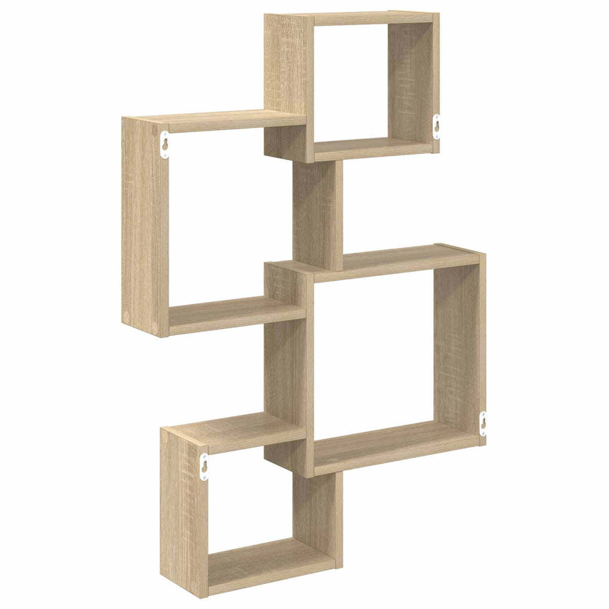 Væg Kub Hylder Vægmonteret Sonoma-eg 64 x 13,5 x 91,5 cm