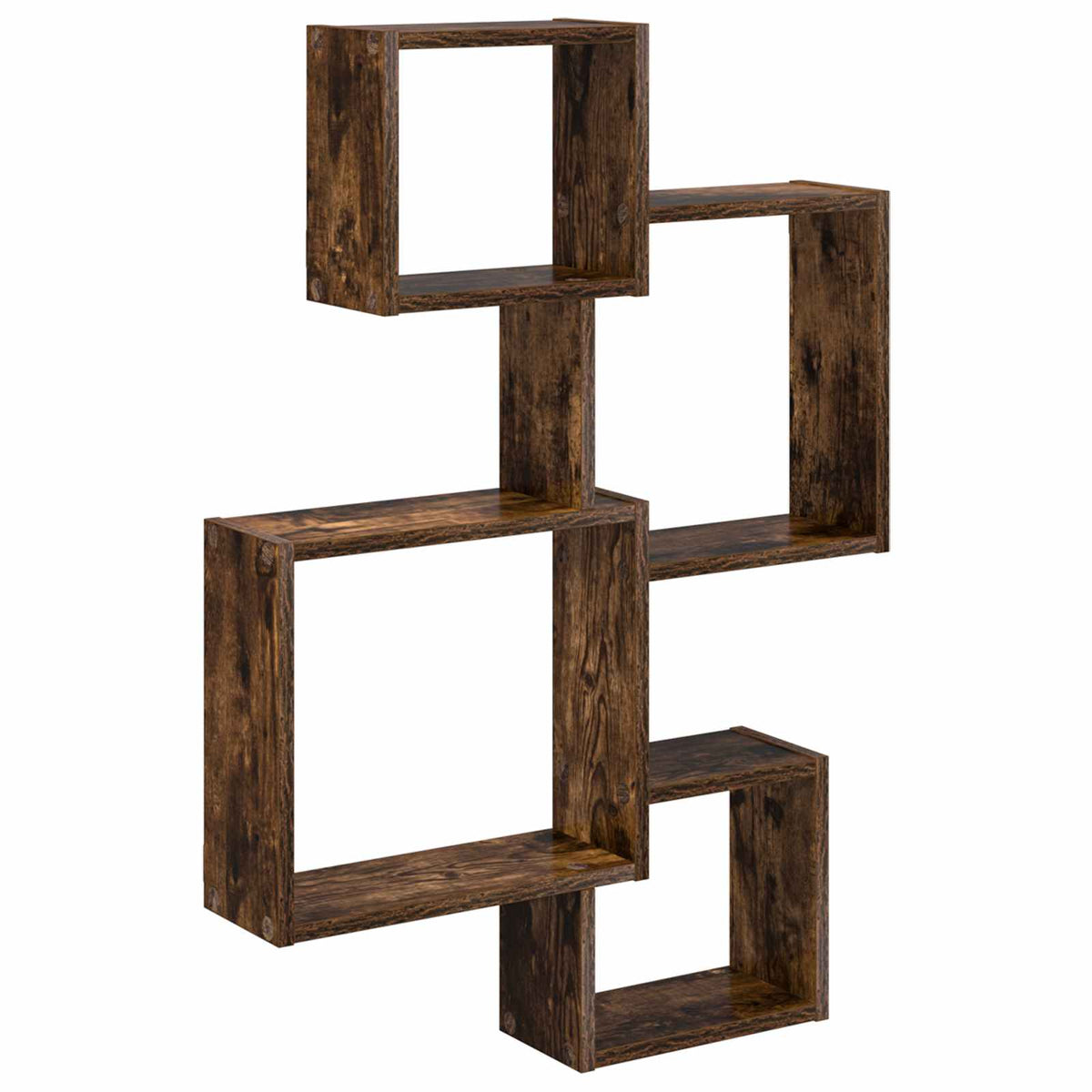Væg Kub Hylder Vægmonteret Røget eg 64 x 13,5 x 91,5 cm