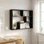 Væghylde Vægmonteret Sort eg 95 x 20 x 69,5 cm Konstrueret træ