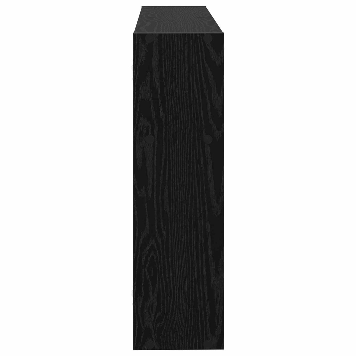 Væghylde Vægmonteret Sort eg 95 x 20 x 69,5 cm Konstrueret træ