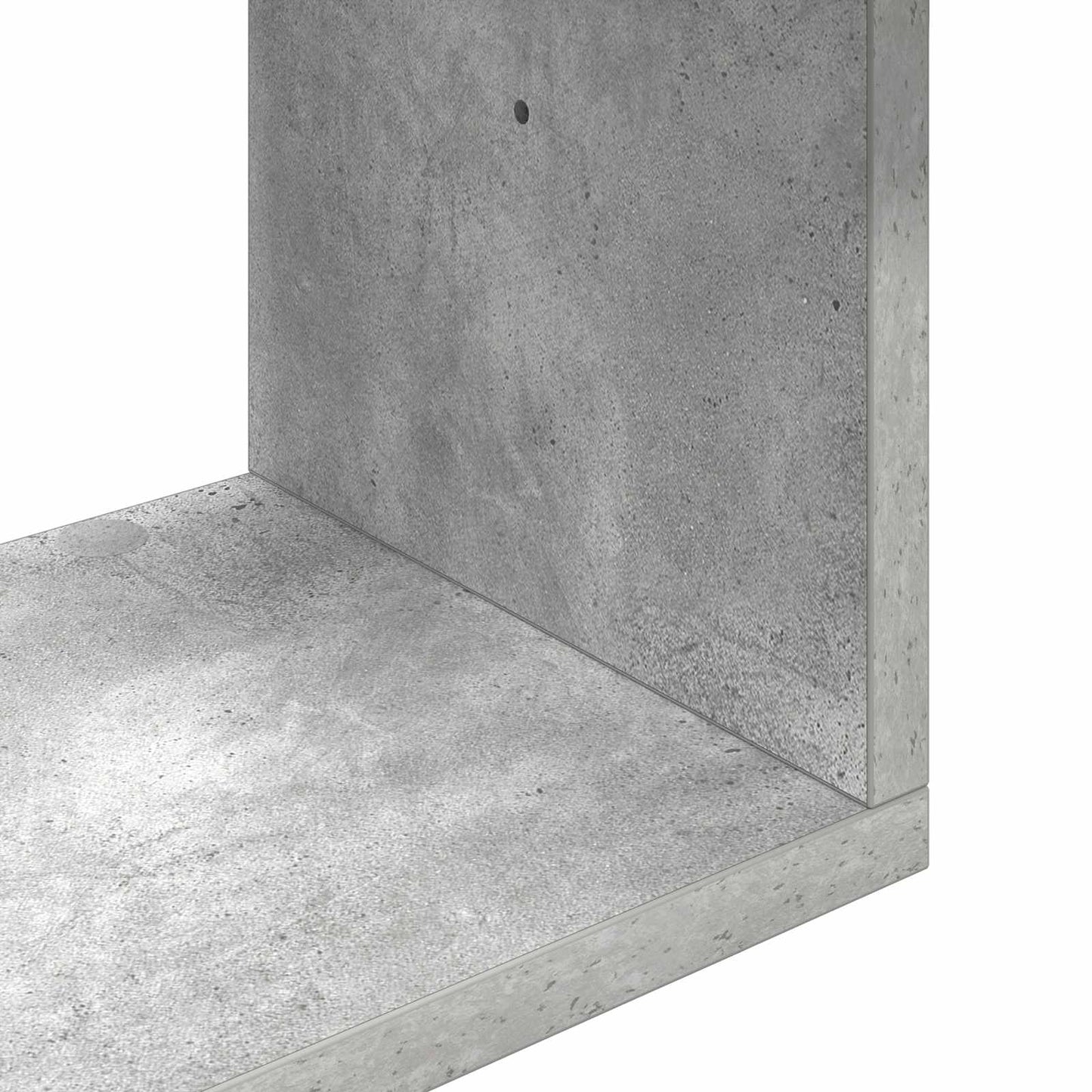 Væghylde Betongrå 70 x 20 x 100 cm Konstrueret træ