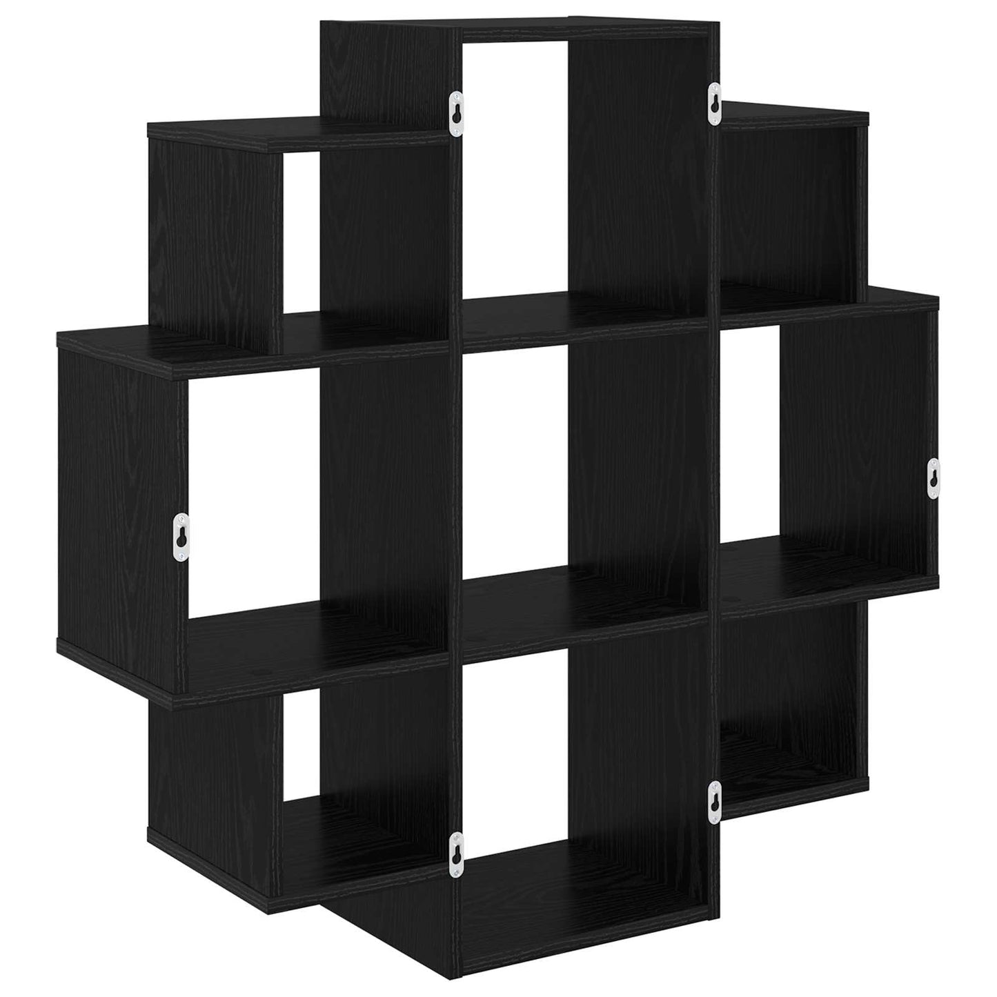 Væghylde Sort eg 90 x 25 x 90 cm Konstrueret træ