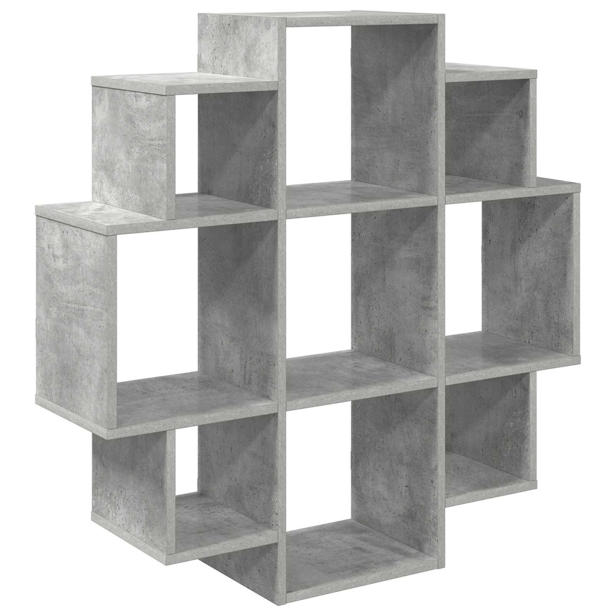 Væghylde Betongrå 90 x 25 x 90 cm Konstrueret træ
