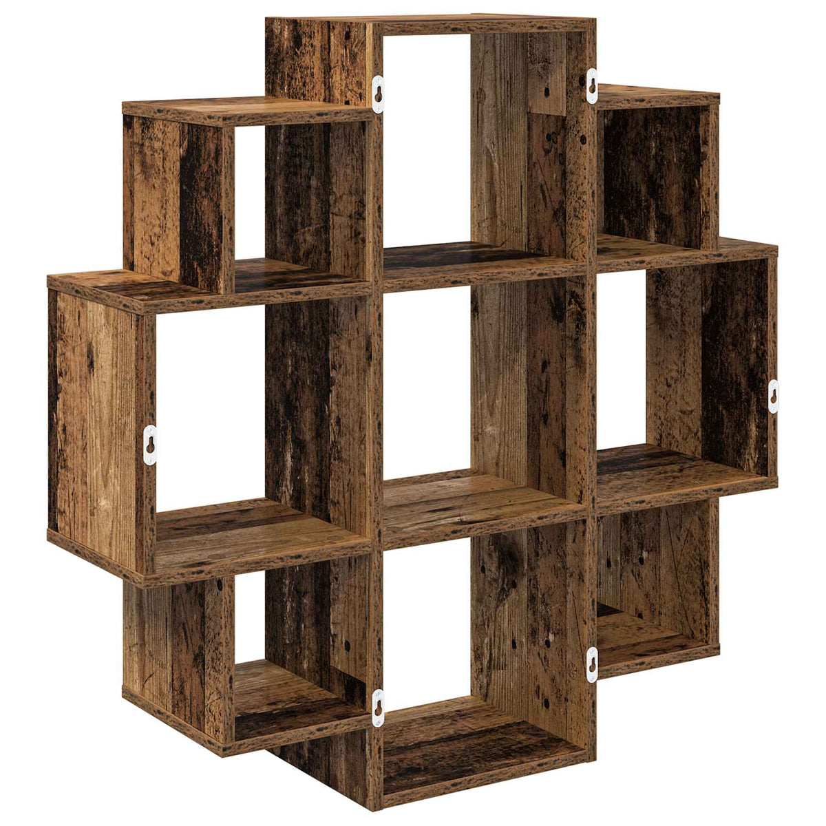 Væghylde Gammelt træ 90 x 25 x 90 cm Konstrueret træ