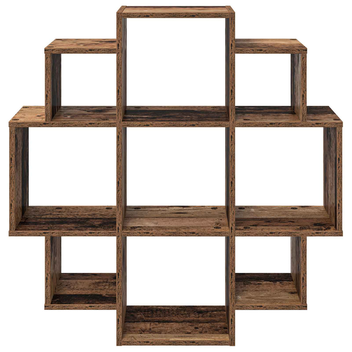 Væghylde Gammelt træ 90 x 25 x 90 cm Konstrueret træ
