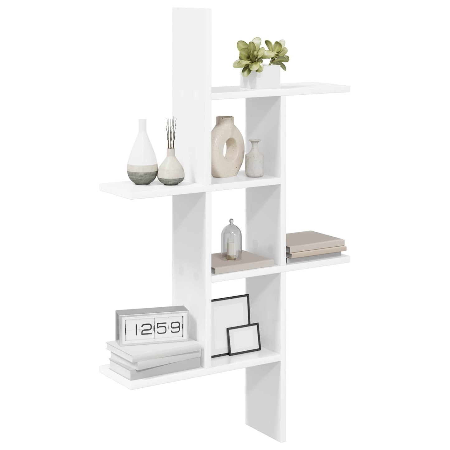 Væghylde Hvid 61 x 15 x 102 cm Konstrueret træ