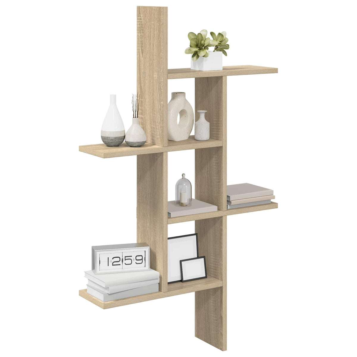 Væghylde Sonoma-eg 61 x 15 x 102 cm Konstrueret træ