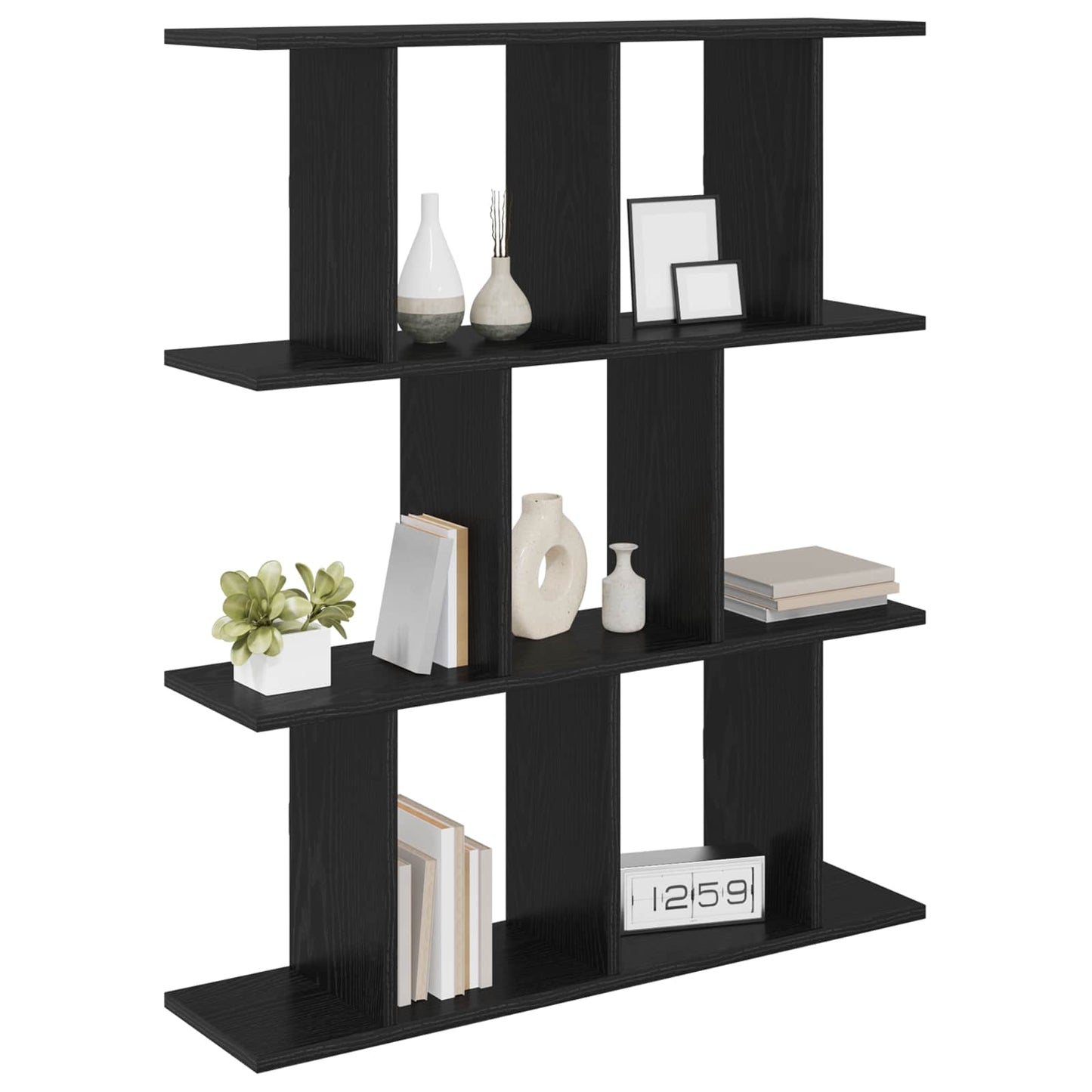 Væghylde Sort eg 102 x 20 x 96 cm Konstrueret træ