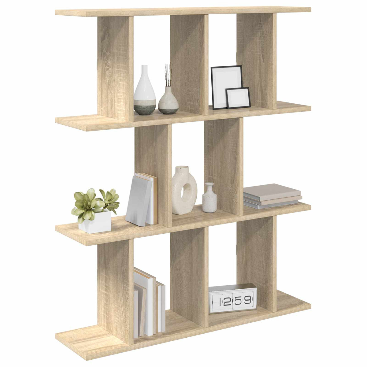 Væghylde Sonoma-eg 102 x 20 x 96 cm Konstrueret træ
