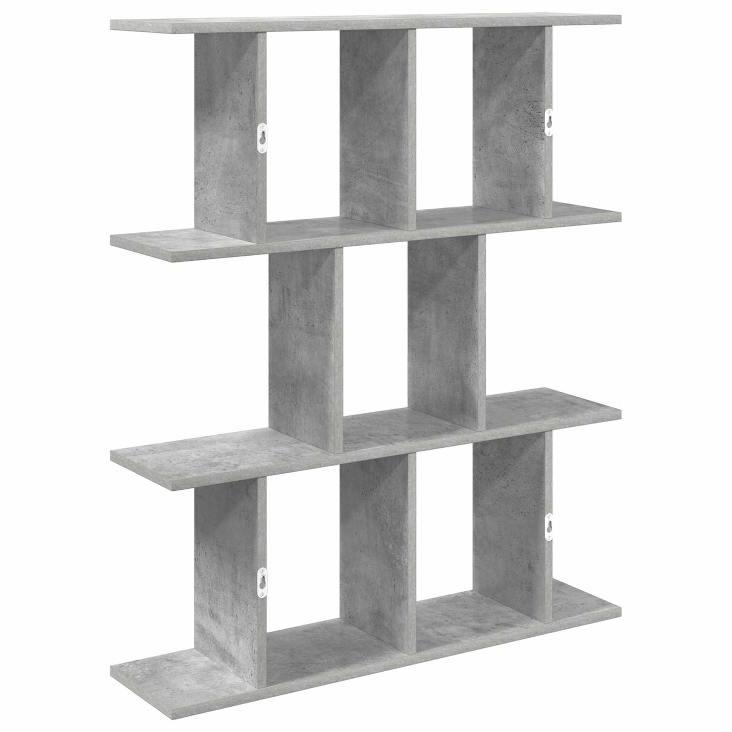 Væghylde Betongrå 102 x 20 x 96 cm Konstrueret træ