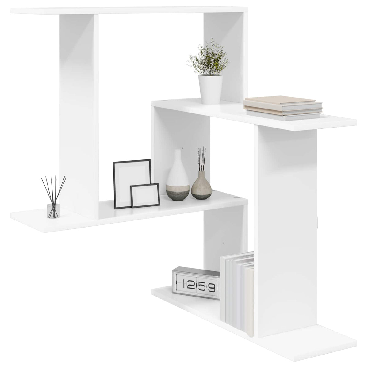 Væghylde Hvid 67 x 67 x 87 cm Konstrueret træ