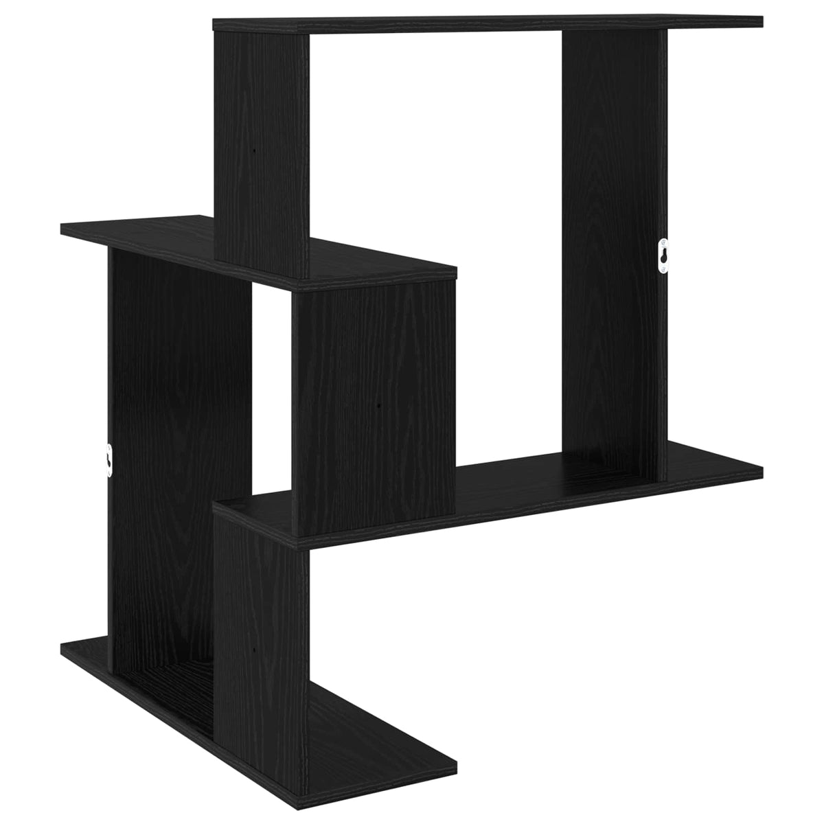Væghylde Sort eg 67 x 67 x 87 cm Konstrueret træ