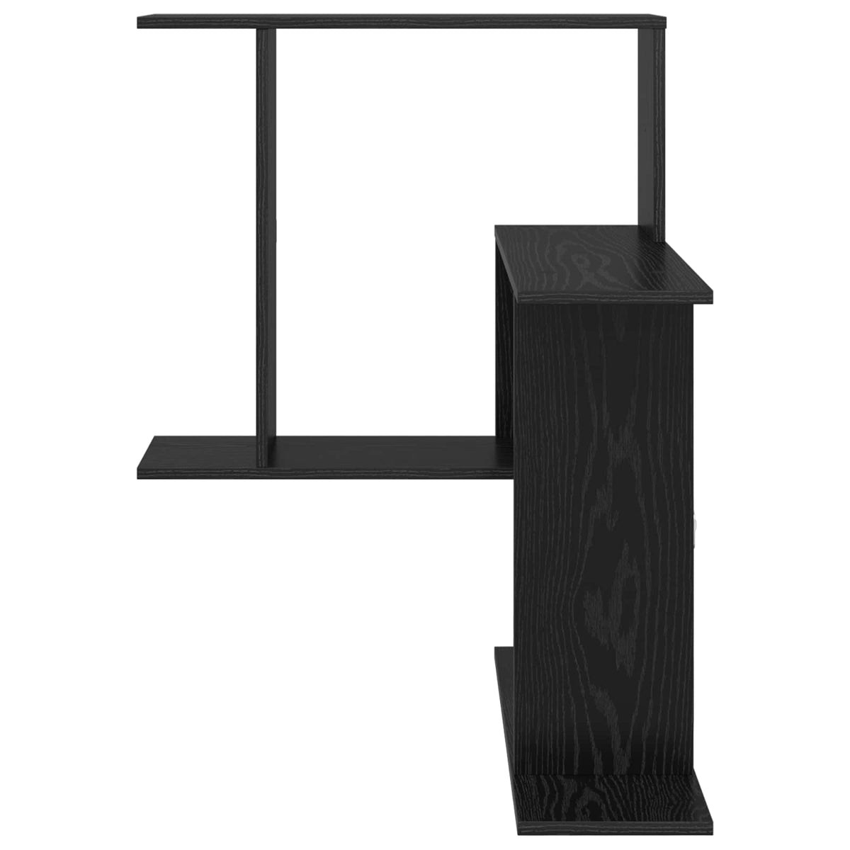 Væghylde Sort eg 67 x 67 x 87 cm Konstrueret træ