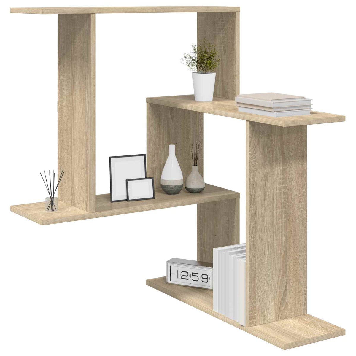 Væghylde Sonoma-eg 67 x 67 x 87 cm Konstrueret træ