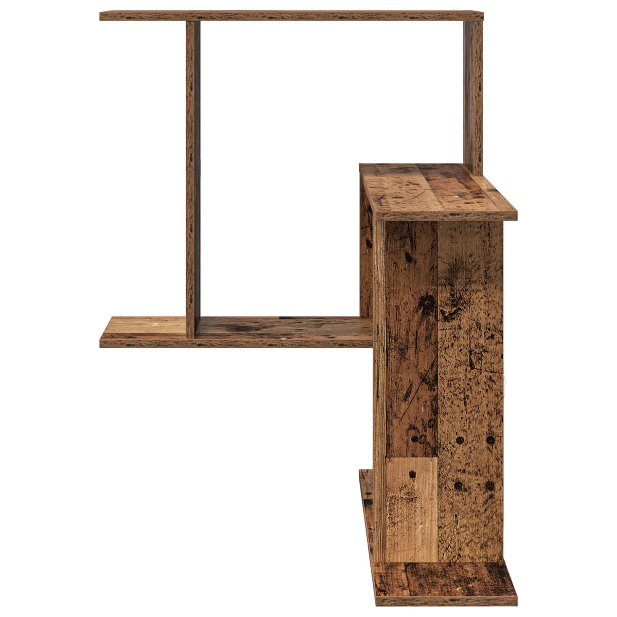 Væghylde Gammelt træ 67 x 67 x 87 cm Konstrueret træ