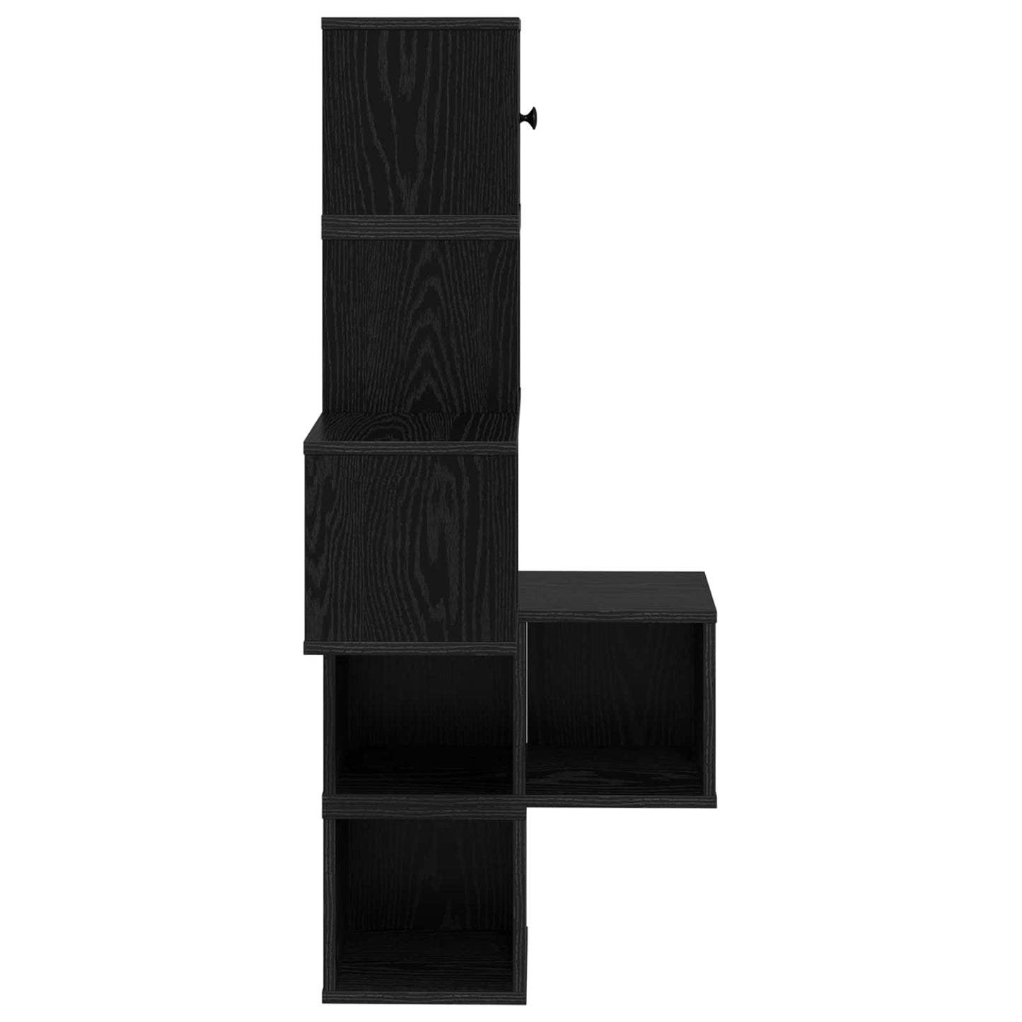 Væg Hjørneshylde Sort eg 48 x 48 x 120 cm Konstrueret træ