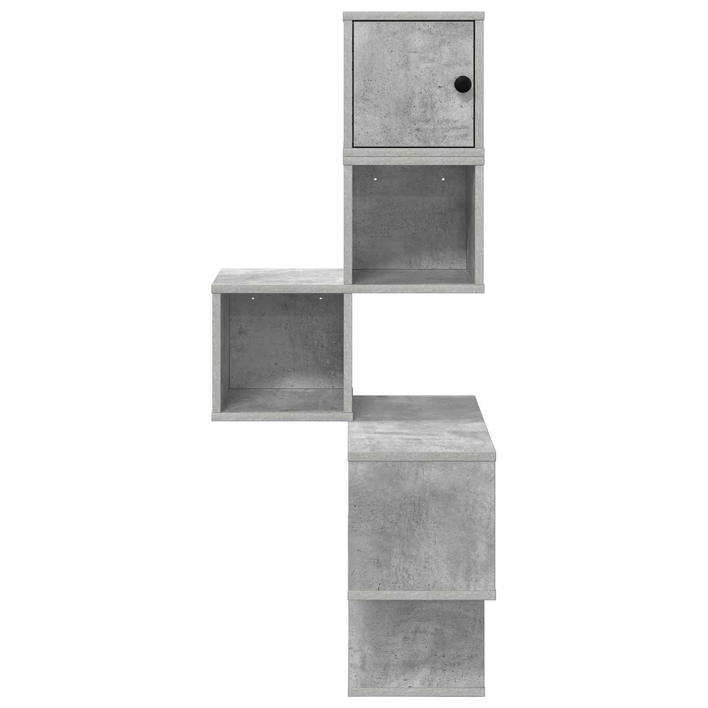 Væg Hjørneshylde Betongrå 48 x 48 x 120 cm Konstrueret træ